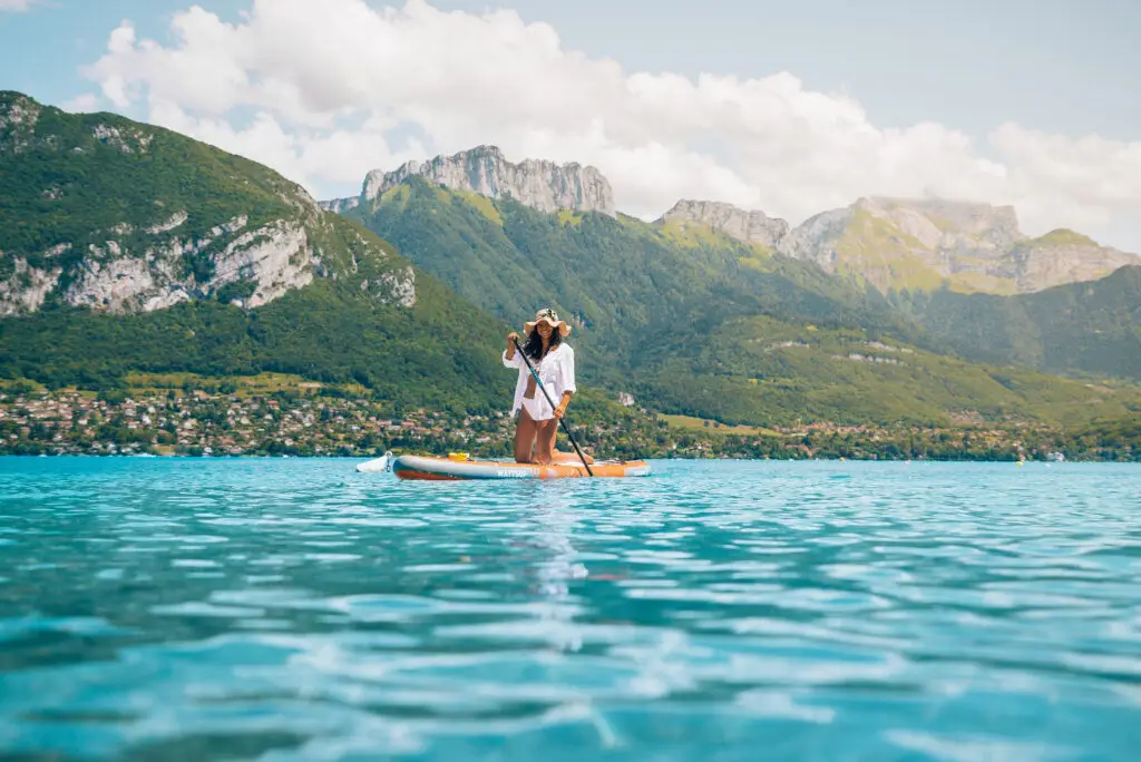Paddle sur le lac d'Annecy